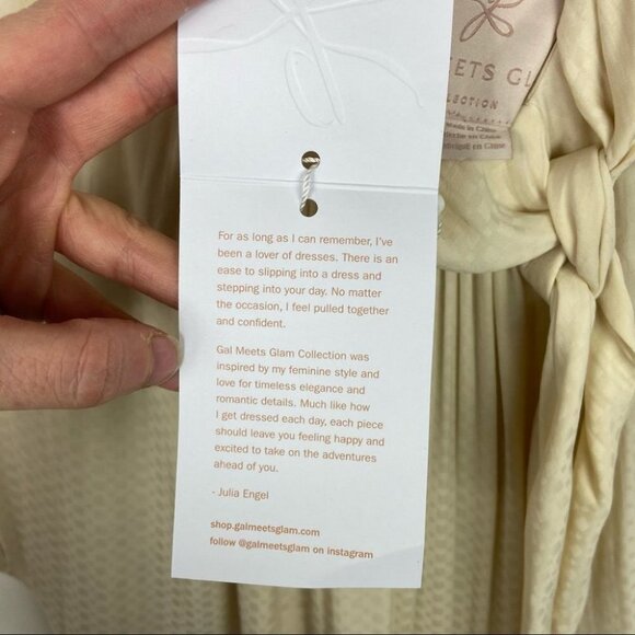 Gal Meets Glam Collection Aimee Dress Neck Tie Textured New With Tags Size 2 NWT - Picture 10 of 16